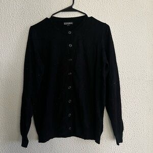 Vintage Nicole Miller Brand Sparkly Black Cardigan